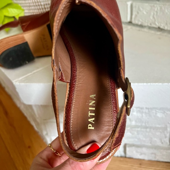 *Like New* Portland Leather Patina Slingback Mules - Picture 6 of 8